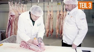 🥩 Fleischzerlegung lernen Das Schwein Teil 3  Rücken [upl. by Ahsaeym341]