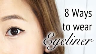 8 Ways to wear Eyeliner [upl. by Randee60]