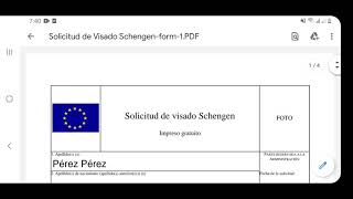 Formulario de Visado Schengen [upl. by Kreg]