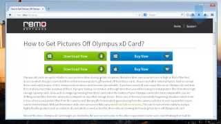 How to Recover Pictures from Olympus XD Card [upl. by Yrred]