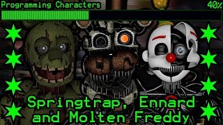 How will Springtrap Molten Freddy and Ennard work in Ultimate Custom Night [upl. by Harad]