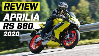 Aprilia RS 660 Review 2020  What an Engine Sound  Aprilia Launch 2020  Visordowncom [upl. by Iclek]