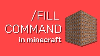 Minecraft Fill Command 118 How to Build FAST Tutorial [upl. by Aser]