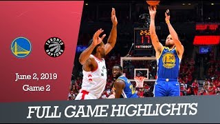 GS Warriors vs Toronto Raptors  Game 2  Full Game Highlights  June 2 2019  NBA Finals [upl. by Bunce54]