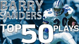 Barry Sanders Top 50 Most Ridiculous Plays of AllTime  NFL Highlights [upl. by Bigner]