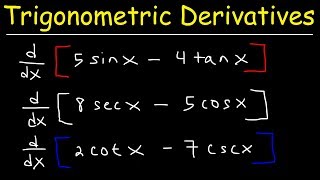 Derivatives of Trigonometric Functions [upl. by Manville]