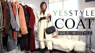 YESSTYLE COAT HAUL  TRYON  STYLE [upl. by Nnylear434]