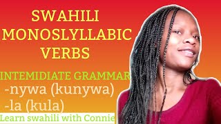 Swahili Verbs Monosyllabic Verbs in Swahili [upl. by Mila]