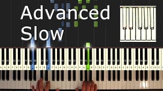 Beethoven  Moonlight Sonata  Piano Tutorial Easy SLOW  How To Play synthesia [upl. by Ailb]