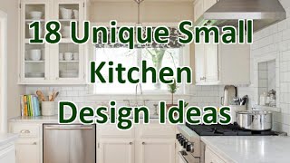 18 Unique Small Kitchen Design Ideas  DecoNatic [upl. by Odinevneib]