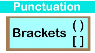 PARENTHESES amp SQUARE BRACKETS  English grammar  How to use punctuation correctly [upl. by Anekahs]