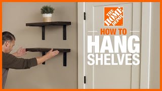 How to Hang Shelves  DIY Projects  The Home Depot [upl. by Russom31]