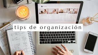 Cómo ser más organizado y productivo  Tips de organización [upl. by Ennaitsirk]