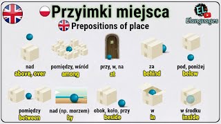 Przyimki miejsca po angielsku NA W POD PRZY ZA  Prepositions of place in English [upl. by Wyatan]