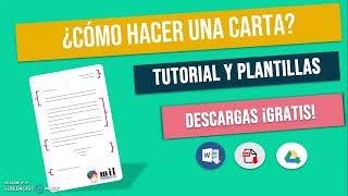 👉Cómo hacer una CARTA FORMAL o INFORMAL  Plantillas y Tutorial 2023 [upl. by Hynes]