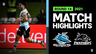 Sharks v Panthers Match Highlights  Round 14 2021  Telstra Premiership  NRL [upl. by Nahamas]