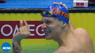 Caeleb Dressel record 100 freestyle at 2017 NCAA championships [upl. by Tolkan]