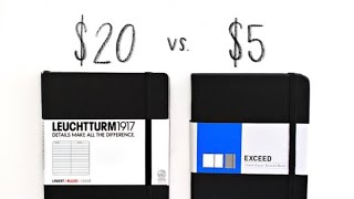 Bullet Journal ReviewComparison  Leuchtturm1917 vs Exceed [upl. by Aserehc]