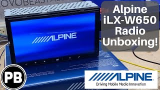 Alpine Carplay Android Auto Radio Unboxing and Demo  iLXW650 [upl. by Oine]