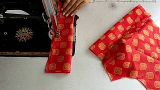 Simple blouse cutting and stitching Very Easy Method Full Video [upl. by Knowlton]