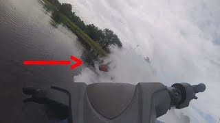 Jet Ski Pump Explodes Flips Over At 100 MPH amp Sinks [upl. by Seniag]