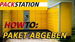 How To DHL Packstation Paket abgeben [upl. by Mitinger]