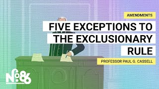 Five Exceptions to the Exclusionary Rule No 86 [upl. by Cela]