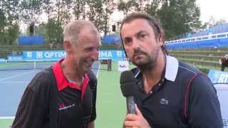 Henri Leconte interviews Thomas Muster at Optima Open [upl. by Stephanus]