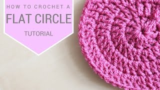 CROCHET How to crochet a flat circle  Bella Coco [upl. by Alia]