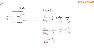 Direnç 2  Dirençlerin bağlanması Seri Bağlama Paralel Bağlama10 sınıf elektrik 10sınf fizik [upl. by Ahsihat]