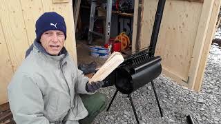 Shed Upgrade 2 Installing a Small Wood Stove [upl. by Welcher]