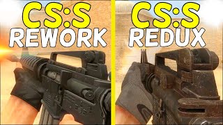 CS ReSource vs CS Source Redux  Weapons Comparison [upl. by Nnaxor]