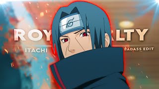 Itachi quotBadassquot  Royalty EditAMV  Very Quick Project File [upl. by Kelcy]