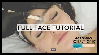 Full Face Wax Tutorial [upl. by Aihtyc]