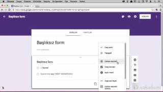 Google Forms ile Form Oluşturma ve Google Forms Ekranına Genel Bakış [upl. by Adrianna605]