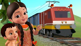 Chuk Chuk Rail Gadi  Train Song  Hindi Rhymes for Children  Infobells [upl. by Occor]