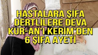 KURANI KERİMDEN 6 ŞİFA AYETİ  HASTALARA ŞİFA DERTLİLERE DEVA 20 TEKRAR [upl. by Yanat]