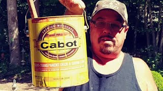 Cabot Premium SemiTransparent Deck and Siding Stain REVIEW [upl. by Euqinom252]