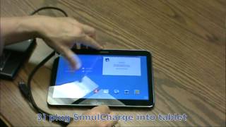 Attaching an external USB hard drive to a Samsung Galaxy Tab 4 [upl. by Atiekram]