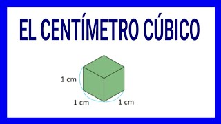 12 EL CENTÍMETRO CÚBICO 6° GRADO [upl. by Ajax303]