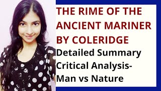 The Rime of the Ancient Mariner by Samuel Taylor Coleridge Summary  Critical Analysis [upl. by Googins]