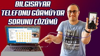 BILGISAYAR TELEFONU GORMUYOR COZUMU  MTP DEVICE PROBLEM SOLVED  2021 [upl. by Yarak675]