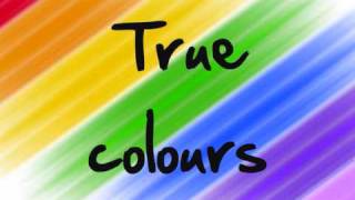 True Colours Glee Cast Version Lyrics [upl. by Euqinwahs]