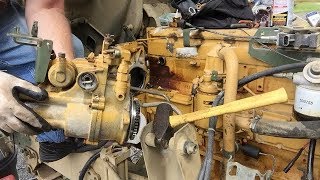 FMTV CAT3116 BIG ENGINE COMPONENTS Removal 70 [upl. by Annoved]