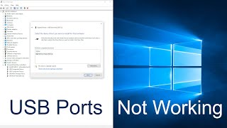 How to Fix USB Ports not Working on Windows 10 [upl. by Lehman]