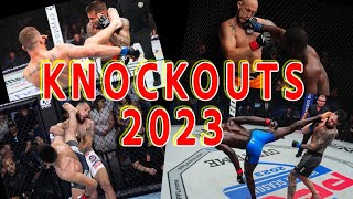 Top MMA Knockouts 2023 part 2 [upl. by Tamma]