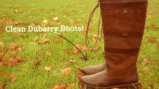 How to clean your Dubarry Galway Country Boots [upl. by Ellasal]