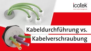 icotek Kabeldurchführung VS gewöhnliche Kabelverschraubung [upl. by Eenel239]