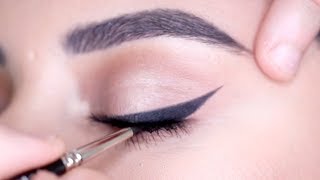 HOW TO GEL EYELINER  Hindash [upl. by Seuqirdor42]