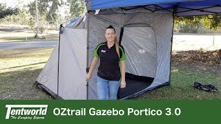 OZtrail Gazebo Portico Features How to Setup amp Review [upl. by Anahsirk]